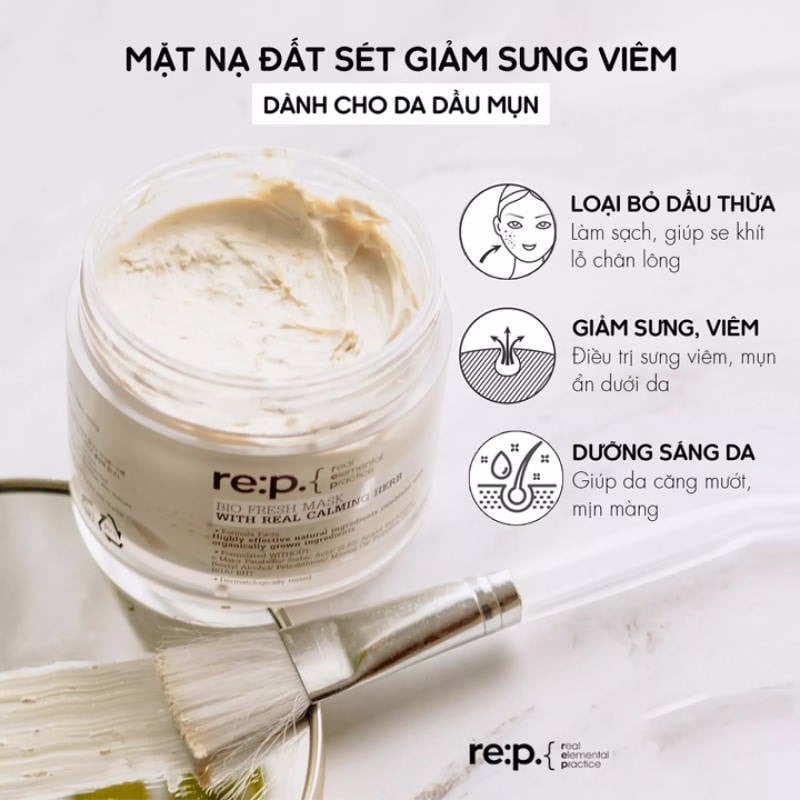 Mặt Nạ Rửa Re:p Chiết Xuất Cây Hương Thảo 130g – THẾ GIỚI SKINFOOD